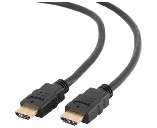  Кабель Gembird HDMI 1м, v1.4, 19M/19M, черный, позол.разъемы, экран(CC-HDMI4-1M) 