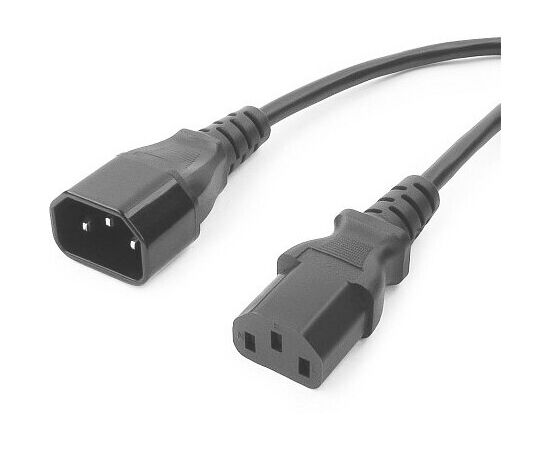  Кабель питания сист.блок-монитор Cablexpert PC-189-10, 3.0м, C13-C14, 6А, черный, с заземлением (UPS) 