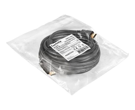  Кабель ExeGate EX294693RUS HDMI EX-CC-HDMI-10.0F (19M/19M, 10м, v1.4b, ферритовые кольца, позолоченные контакты) 
