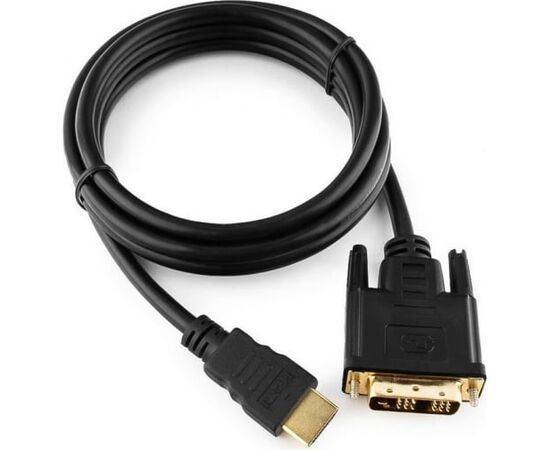  Кабель Cablexpert CC-HDMI-DVI-6 HDMI-DVI 19M/19M 1.8м single link черный 