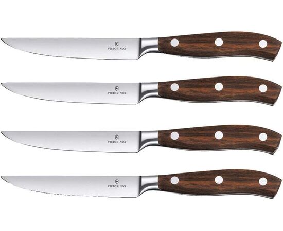  Набор ножей кухонных Victorinox Grand Maitre Steak (7.7240.4) компл.:4шт дерево подар.коробка 