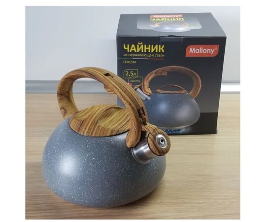  Чайник MALLONY FORESTA нерж. сталь 