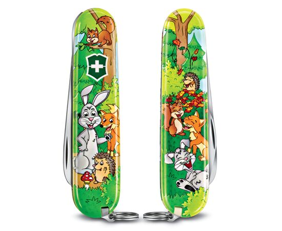  Нож перочинный Victorinox My First Victorinox Rabbit Edition (0.2373.E2) 84мм 9функций зеленый/рисунок карт.коробка 