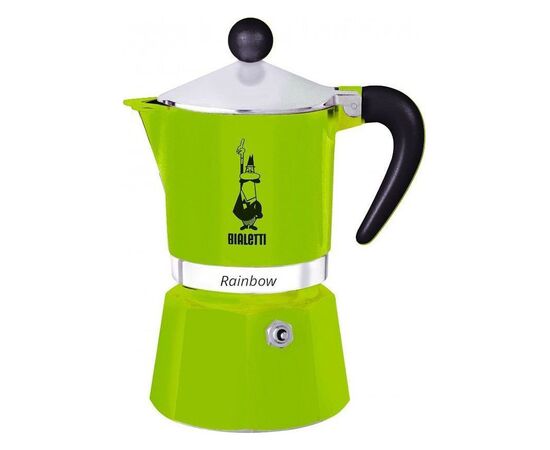 Кофеварка Bialetti Rainbow 0.24л алюминий зеленый (4973) 