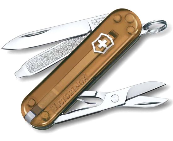  Нож перочинный Victorinox Classic Chocolate Fugde (0.6223.T55G) 58мм 7функц. карт.коробка 