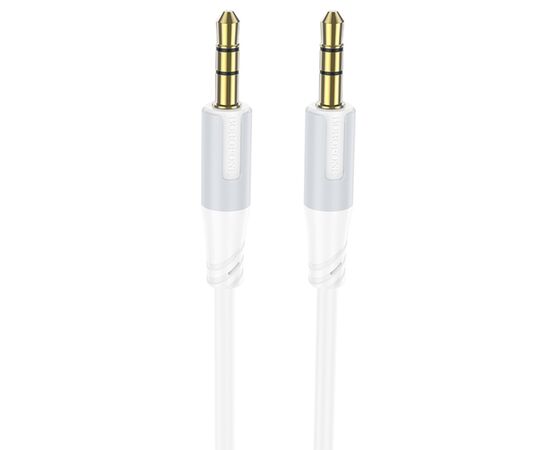  Аудиокабель BOROFONE BL19 AUX Jack 3.5 (m) - Jack 3,5 (m), 1 м, белый 