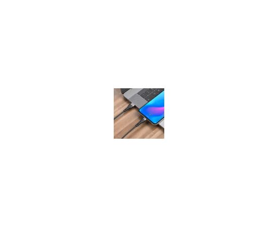  Кабель USB - 8 pin Borofone BX46 Rush, 1.0м, круглый, 2.4A, силикон, цвет: чёрный(1/360) 