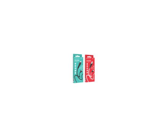  Кабель USB - 8 pin Borofone BX46 Rush, 1.0м, круглый, 2.4A, силикон, цвет: чёрный(1/360) 