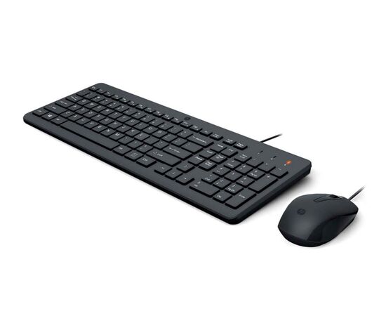  Клавиатура + мышь HP Wired Combo 150 клав:черный мышь:черный USB 
