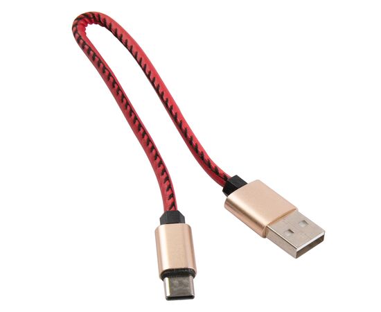  Кабель-брелок MB Mobility USB – Type-C, 25 см, красный 