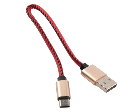  Кабель-брелок MB Mobility USB – Type-C, 25 см, красный 