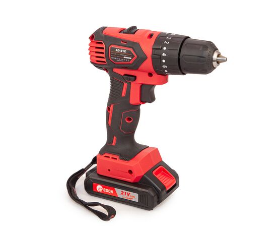  Дрель-шуруповерт EDON AD-21CBL черный/красный 28013 