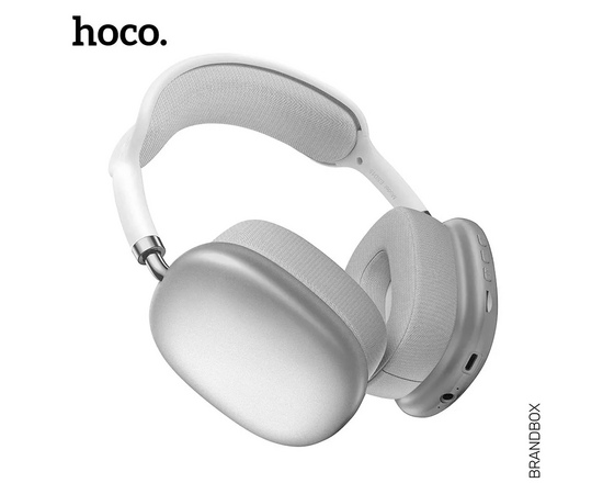  Наушники полноразмерные HOCO ESD15 Cool, беспроводные, bluetooth 5.3, AUX, цвет: серый (1/36) 