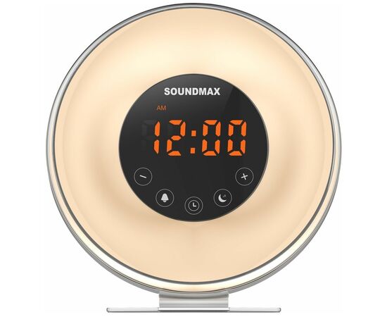  Радиочасы Soundmax SM-1596 белый 