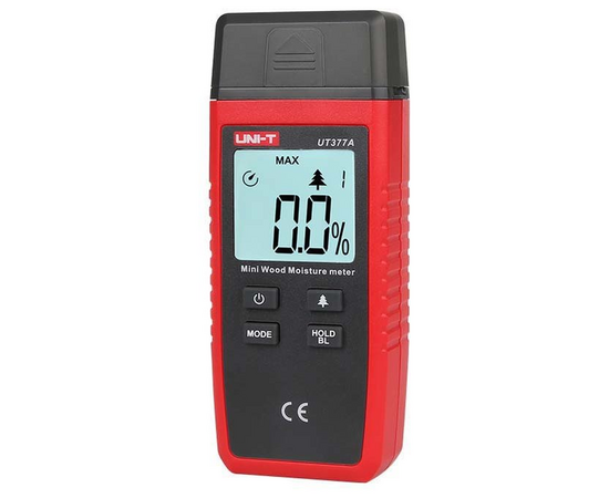  Измеритель влажности древесины UNI-T UT377A измерение влажности древесины (2-40%,), частота обновления (2 раза/с), авто-выключение 