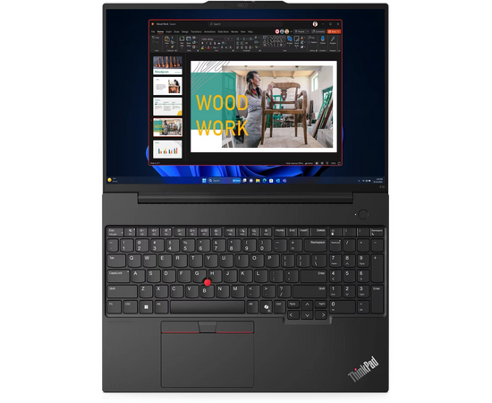  Ноутбук Lenovo ThinkPad E16 Gen 2 (21MBS12V00) Core Ultra 5 125H/16Gb/SSD512Gb/16.0"/IPS/WUXGA/NoOs/black 