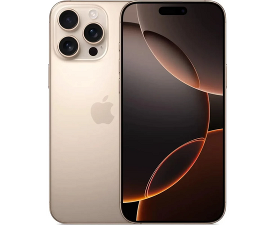  Смартфон Apple iPhone 16 Pro Max MYWN3J/A 512Gb бежевый титан 3G 4G 1Sim 6.9" iOS 18 802.11 a/b/g/n/ac/ax/be NFC GPS 
