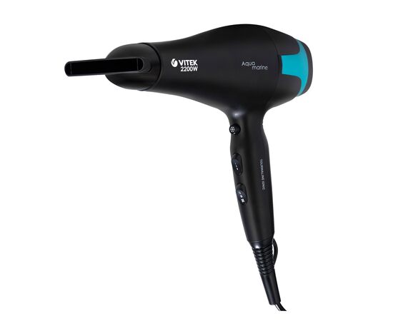  Фен Vitek VT-8215, 2200Вт, черный 