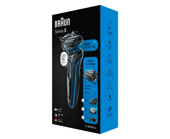  Бритва сетчатая Braun 51-B4650cs синий/черный 