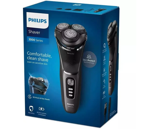  Бритва роторная Philips S3343/13 черный 