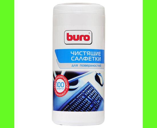  Салфетки Buro BU-Tsurface для поверхностей туба 100шт влажных 