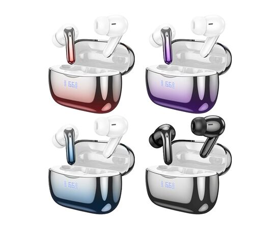  Беспроводные Bluetooth-наушники Hoco TWS EQ16 Shine ANC+ENC (red) (229413) 