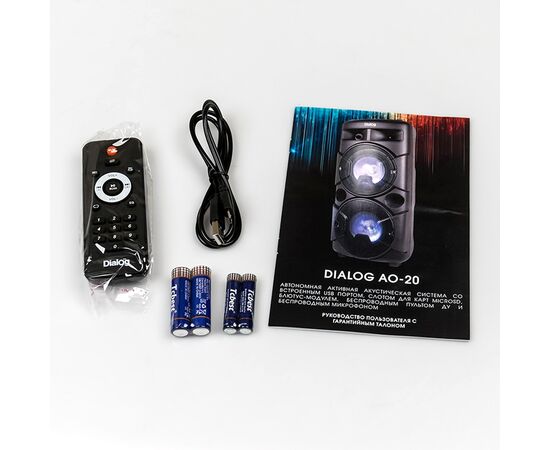  Портативная акустика напольная Dialog Oscar AO-20, микрофон BT (black) (118956) 