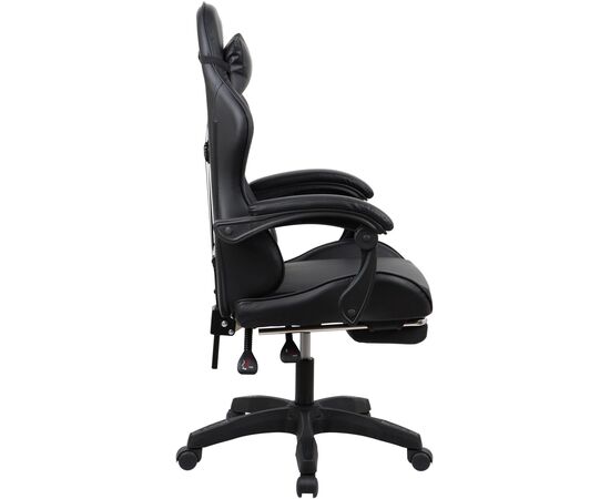  Кресло игровое OKLICK Camper 2006678 черный сиденье черный искусст.кожа/сетка с подголов. крестов. пластик черный подст.для ног 