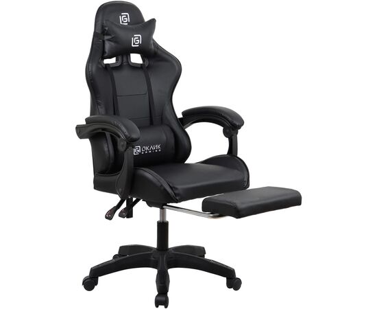  Кресло игровое OKLICK Camper 2006678 черный сиденье черный искусст.кожа/сетка с подголов. крестов. пластик черный подст.для ног 