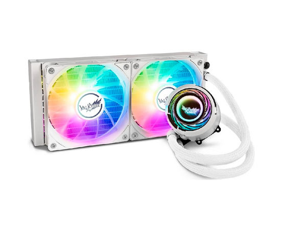  СВО Valkyrie Jarn 240 ARGB White (HW C240W) / 2x120mm ARGB fans, 700-1850RPM, 75CFM, 34dBA, 250W TDP 