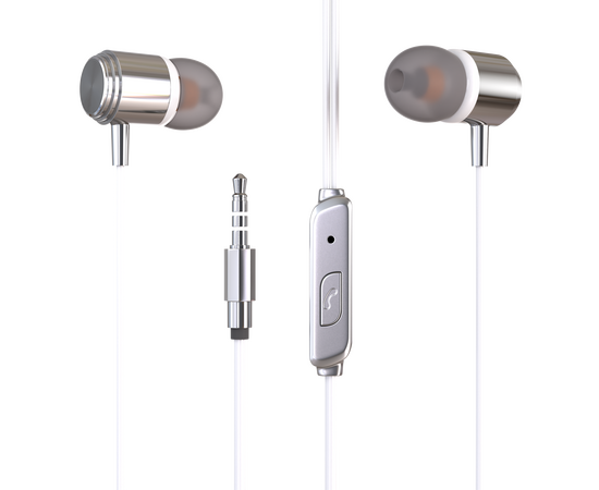  Наушники вакуумные AUX разъём с МК без рег.громкости длина 1.2м More choice G51 (White) 