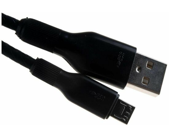  Кабель PERFEO U4807 USB2.0 A вилка - Micro USB вилка, силикон, черный, длина 1м 