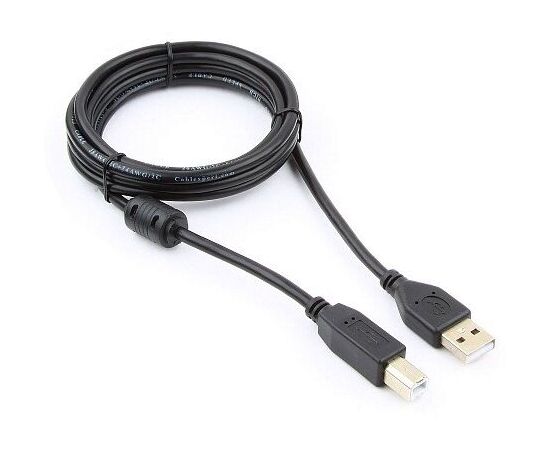  Кабель Cablexpert CCF2-USB2-AMBM-6 USB 2.0 Pro, AM/BM, 1.8м, экран, 2феррит.кольца, черный, пакет 