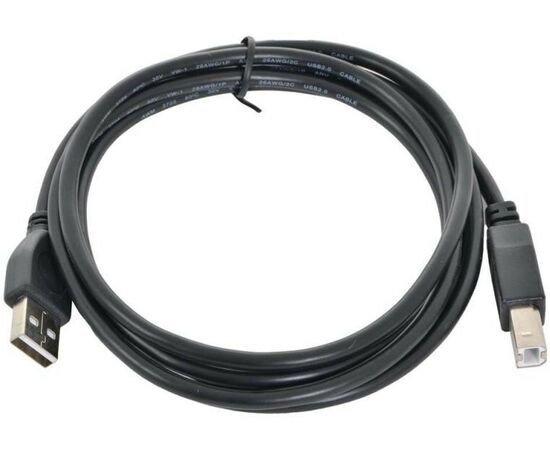  Кабель Cablexpert CCF2-USB2-AMBM-6 USB 2.0 Pro, AM/BM, 1.8м, экран, 2феррит.кольца, черный, пакет 