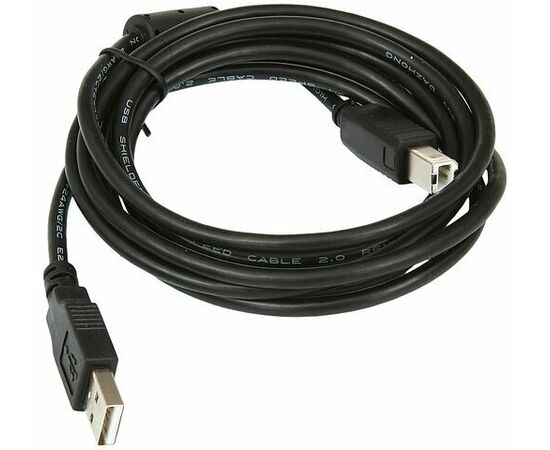  Кабель Cablexpert CCF2-USB2-AMBM-6 USB 2.0 Pro, AM/BM, 1.8м, экран, 2феррит.кольца, черный, пакет 
