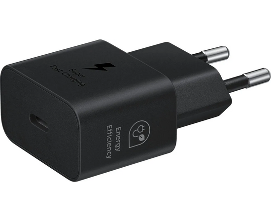  СЗУ Samsung 25W PD USB-C Adapter 2 Pin (T2510NBE-2PIN) Black 