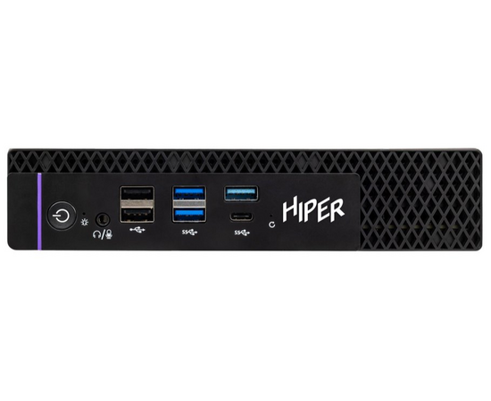  Неттоп Hiper Factum FT20 (FT20-i3141R8N2R6BWP) Intel Core i3 14100(3.5Ghz)/8192Mb/256SSDGb/noDVD/BT/WiFi/war 1y/1.2kg/черный/Win11Pro + БП 120Вт 