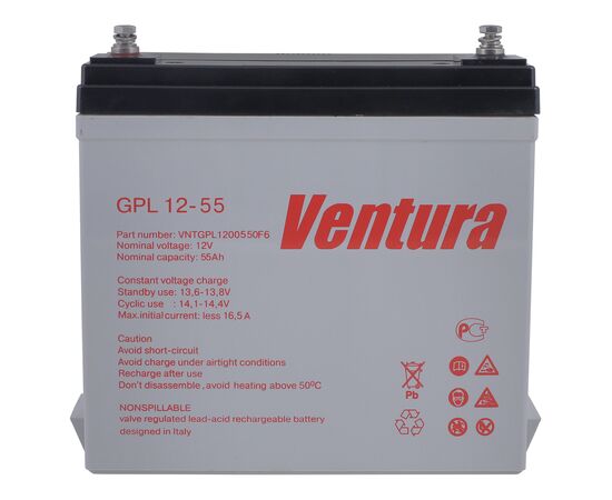  Аккумулятор для ИБП Ventura GPL12-55 12В 55Ач 