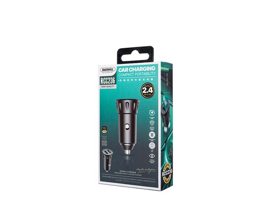 АЗУ Remax RCC236 Vanguard Series 2.4A  2 USB (Black) 