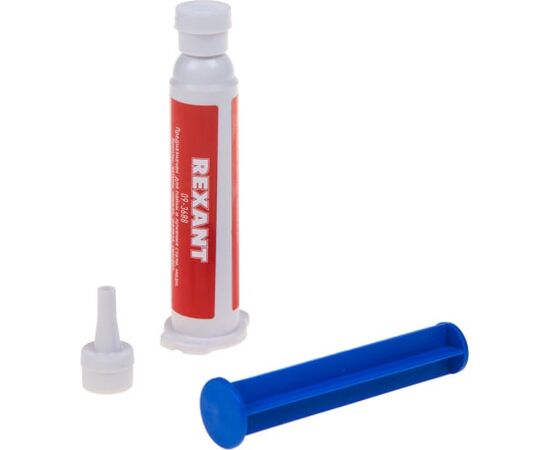  Флюс-гель для пайки REXANT 09-3688 Паяльная кислота, 12мл, техно-шприц, блистер 