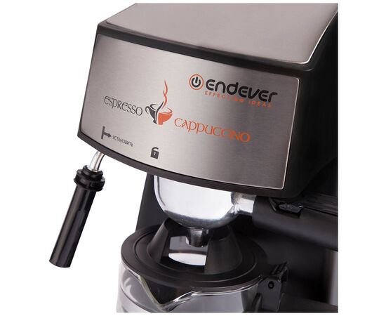  Kофеварка рожковая Endever Costa-1050, черный/стальной 