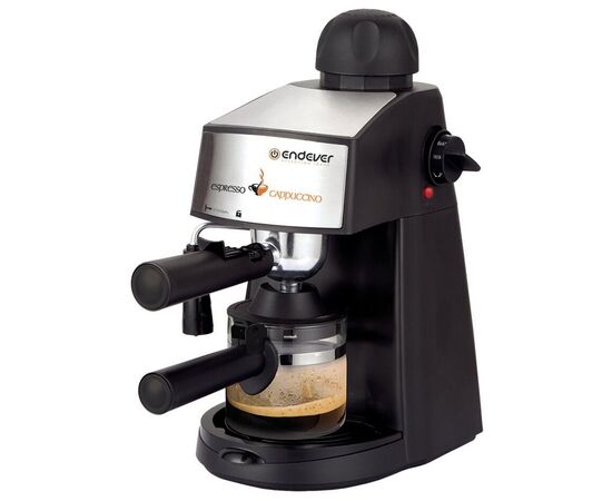  Kофеварка рожковая Endever Costa-1050, черный/стальной 