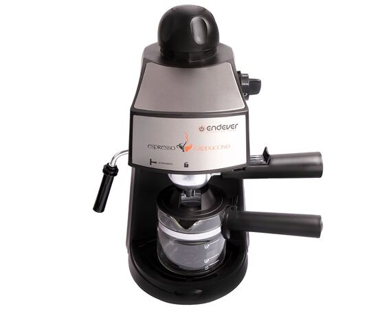  Kофеварка рожковая Endever Costa-1050, черный/стальной 