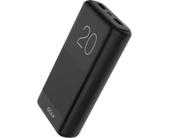  GOLF G81/ Powerbank 20000 mah + Кабель Micro usb /In Micro usb /Out USB 1 А, 2.1A/ Black 