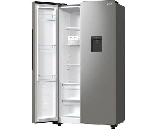  Холодильник Gorenje NRR9185EAXLWD серебристый матовый 