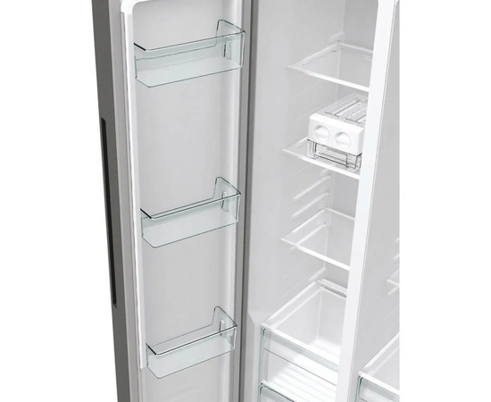  Холодильник Gorenje NRR9185EAXLWD серебристый матовый 