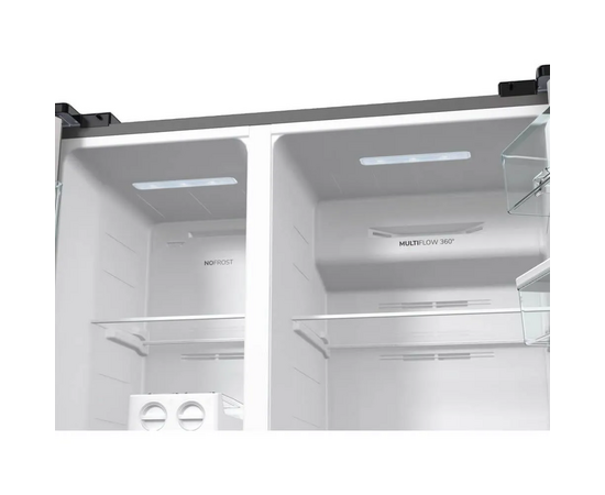  Холодильник Gorenje NRR9185EAXLWD серебристый матовый 