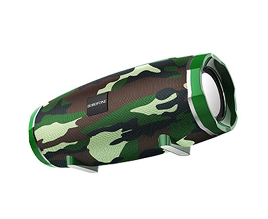  Портативная колонка BOROFONE BR3 Rich, Bluetooth, камуфляж+зеленый 