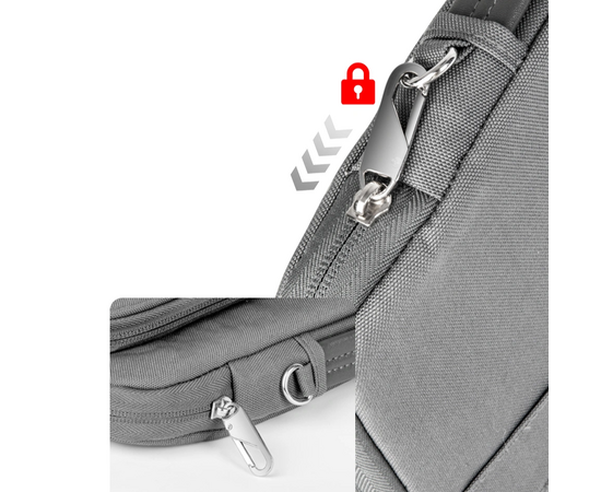  Сумка для ноутбука WiWU Cozy Classic Case 14" водонепроницаемый полиэстер (Gray) 
