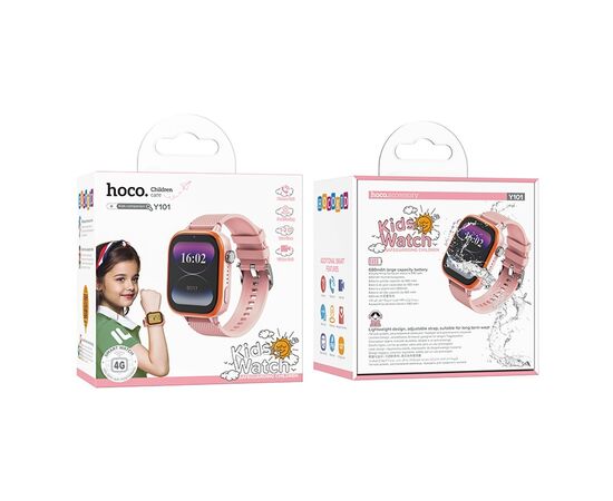  Смарт-часы Hoco детские Y101 4G (pink) (236328) 